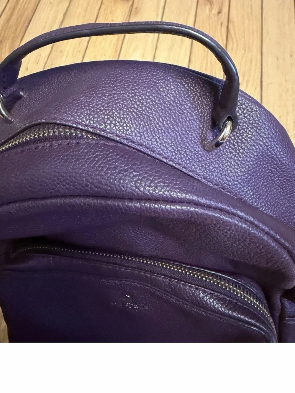 kate spade Plum Pebbled Leather Mini Backpack - Deep Berry